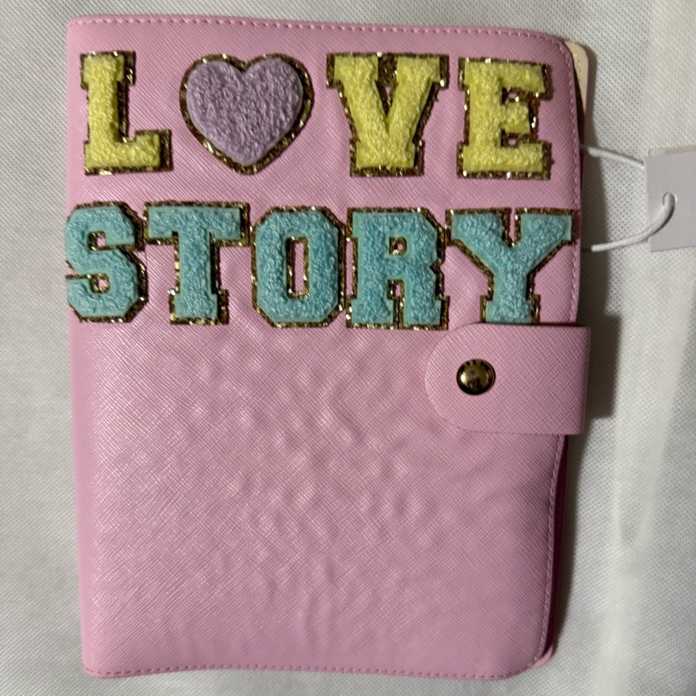 Stoney clover lane Pink textured notebook Love Story swiftie nwt journal